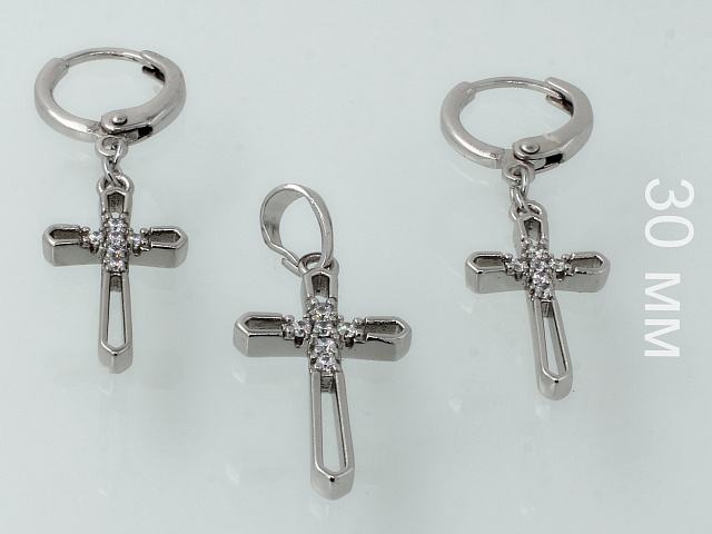 фото Комплект (серьги-подвеска ) - (артикул - ffks00400-ZZ1304)